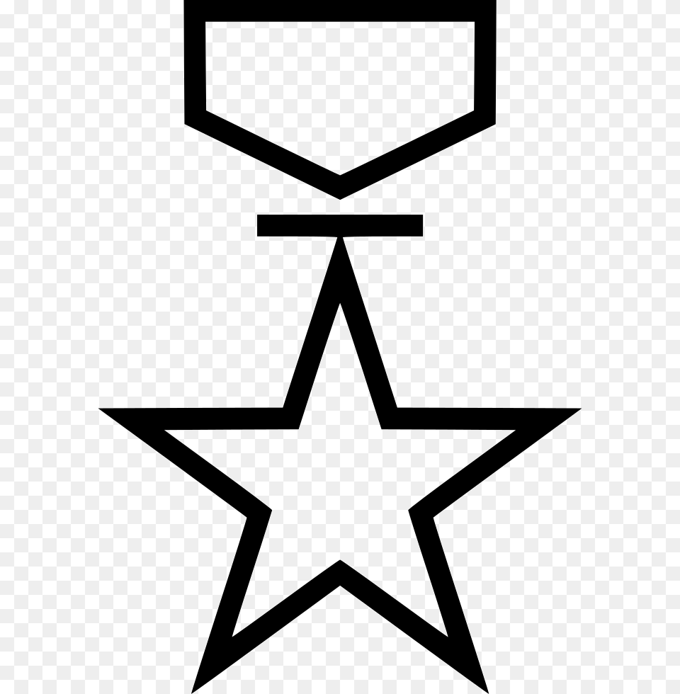 Award Honor Medal Vector Star Outline, Symbol, Star Symbol, Blackboard Png Image