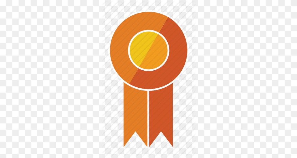 Award Medal Orange Prize Ribbon Rosette Sixth Icon, Logo, Ping Pong, Ping Pong Paddle, Racket Free Transparent Png