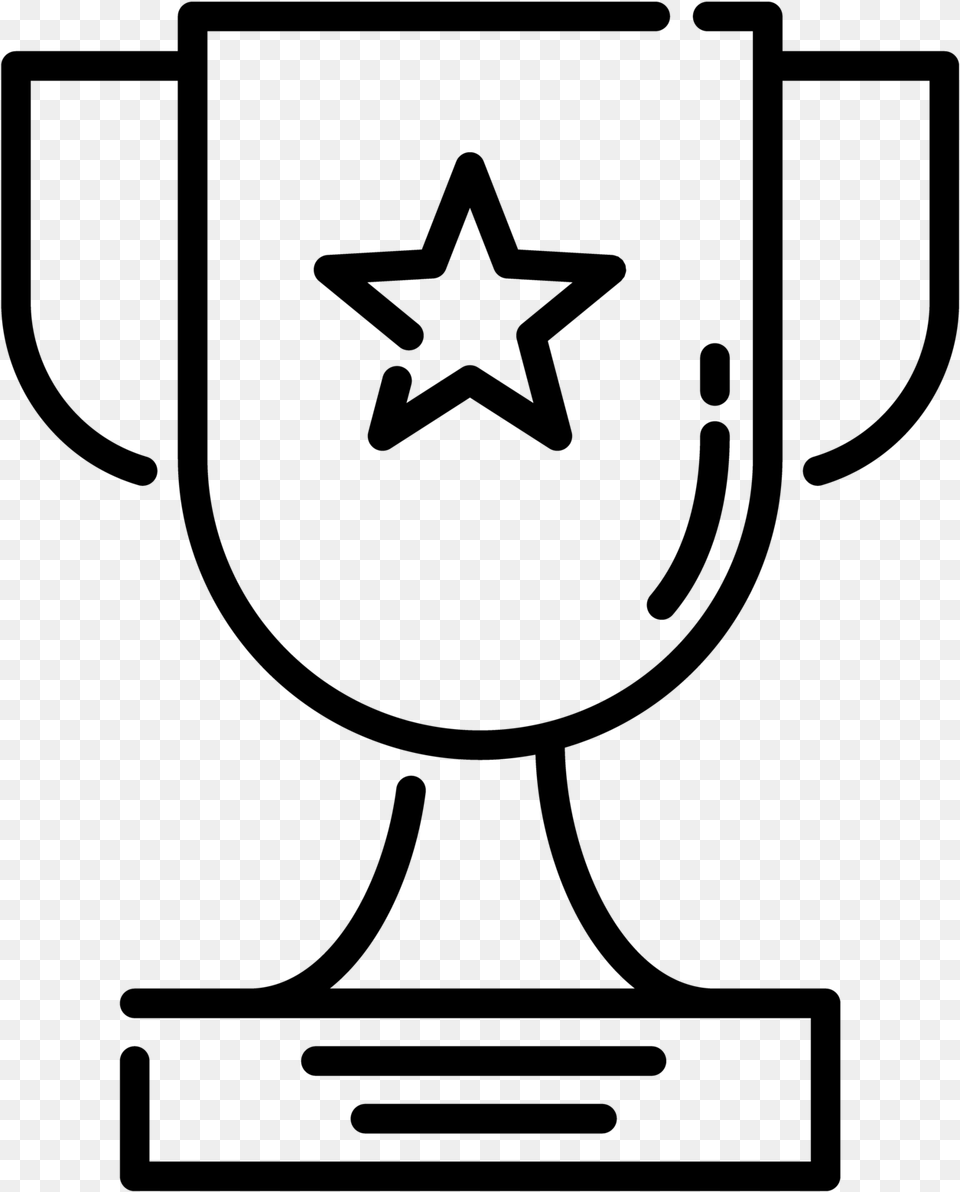 Award Pictogram, Gray Free Png