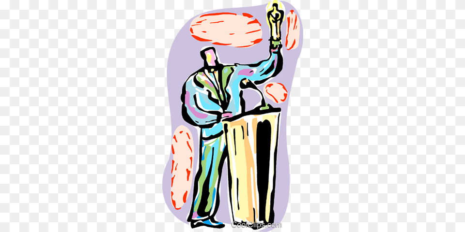 Award Presenter Giving Out Movie Award Royalty Vector Clip, Person, Body Part, Hand Free Transparent Png