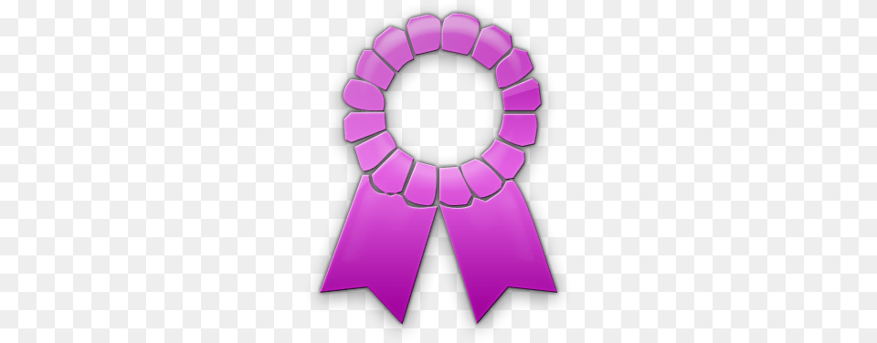 Award Ribbon Template Download Award Ribbon, Purple, Symbol Free Transparent Png
