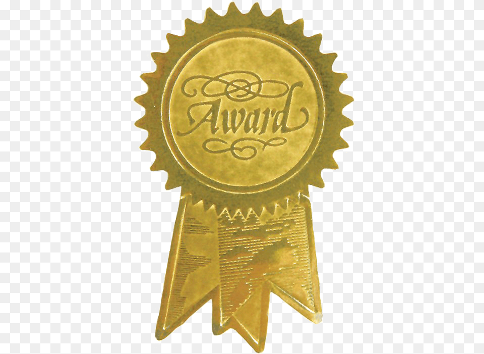 Award Ribbon Badge, Gold, Logo, Symbol Free Transparent Png