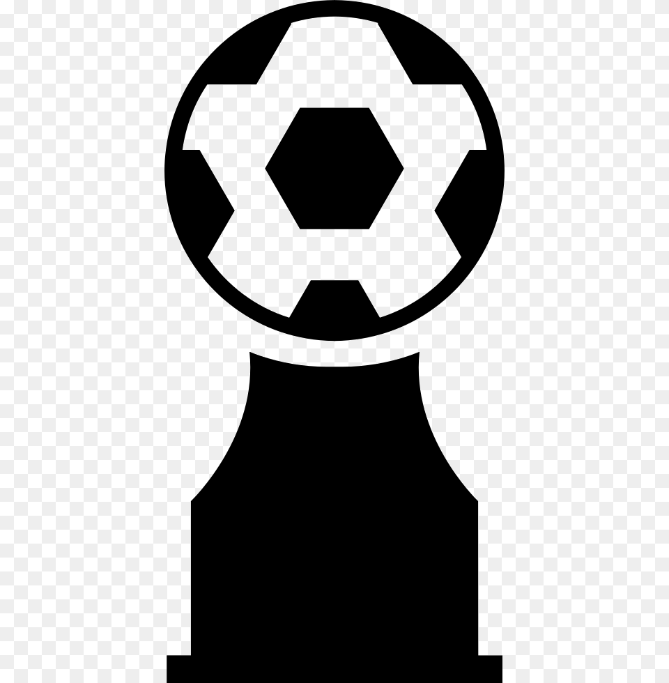 Award Trophy With Soccer Ball Silueta De Baln De Ftbol, Football, Soccer Ball, Sport, Stencil Png Image