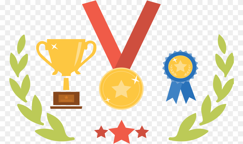 Awards Nebraska Interactive Trophy Icon, Gold, Gold Medal, Dynamite, Weapon Free Png