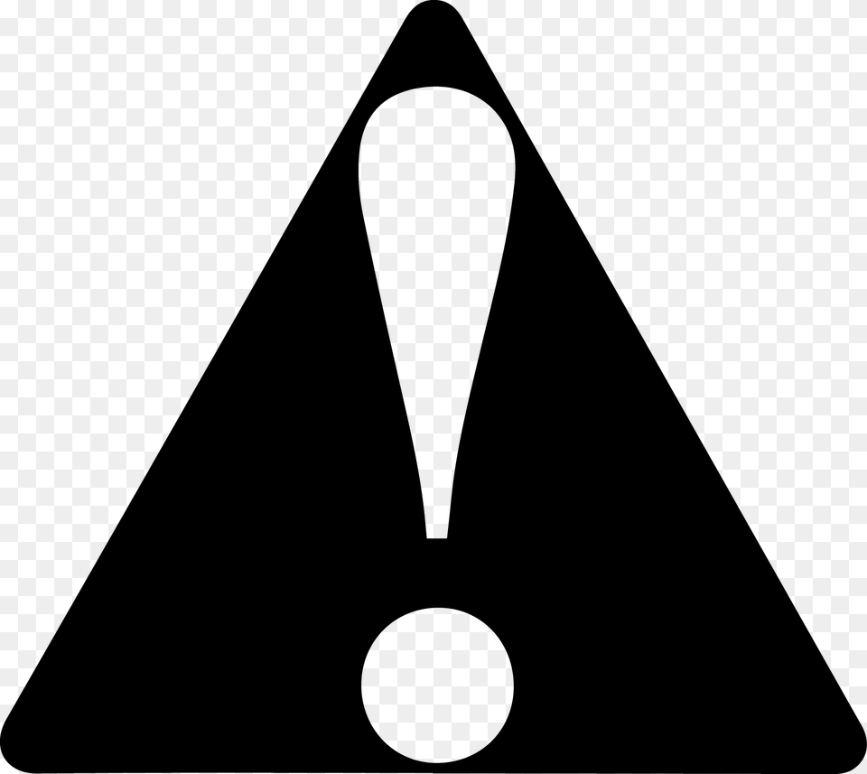 Aware Symbol Exclamation Mark In A Triangle Triangle, Gray Free Png