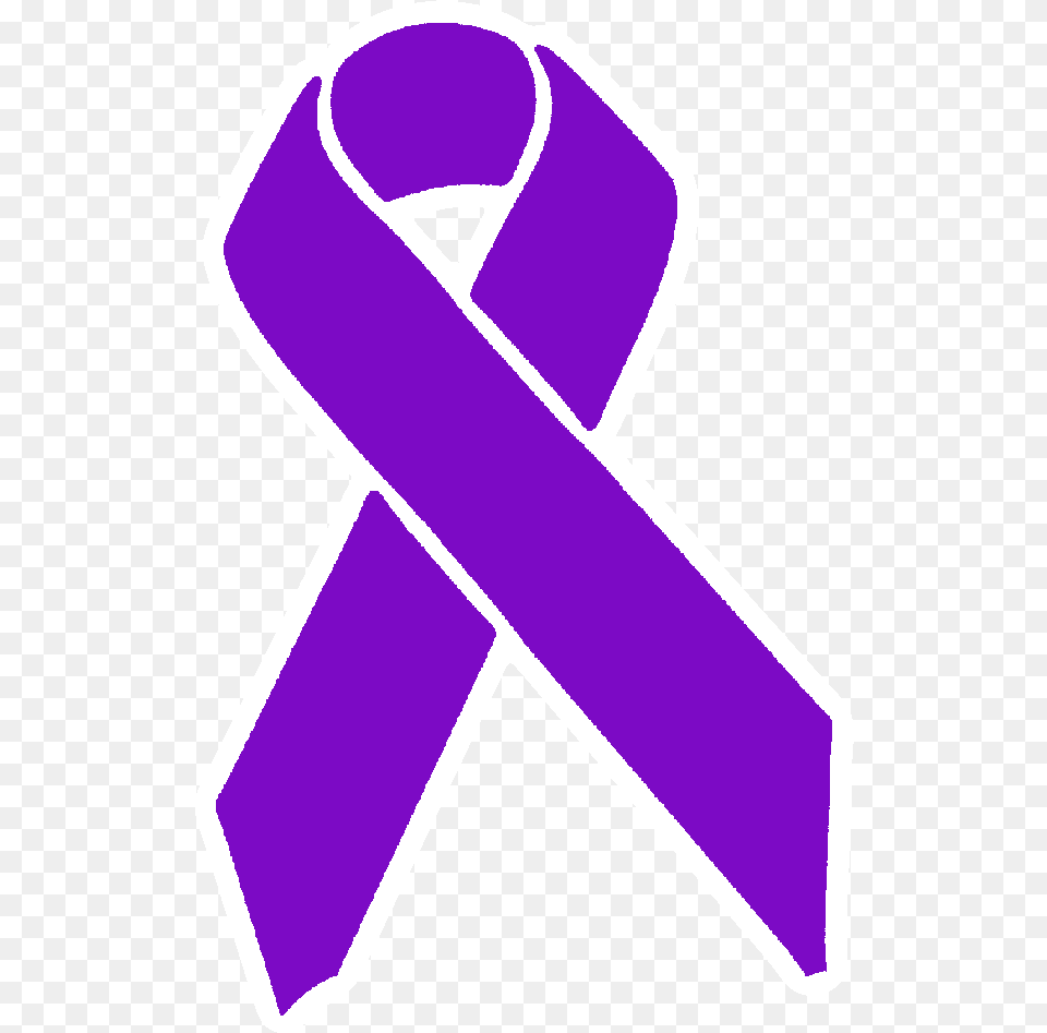 Awareness Ribbon Light Blue And Dark Blue Ribbon, Purple, Symbol, Accessories, Formal Wear Free Png Download
