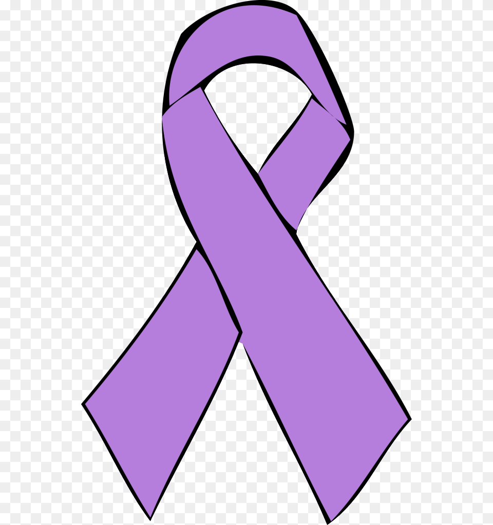 Awareness Ribbon Outline Inspiring Ideas, Accessories, Formal Wear, Tie, Purple Free Png Download