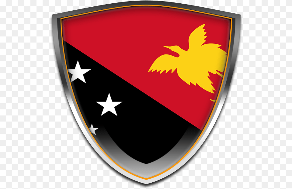 Away Team Papua New Guinea Flag, Armor, Shield, Emblem, Symbol Png
