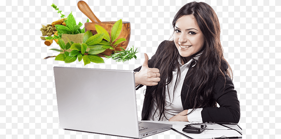 Awesome, Herbal, Laptop, Hand, Pc Png Image