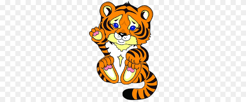 Awesome Baby Tiger Clipart Baby Tiger Clip Art Baby Animals Tiger, Animal, Mammal, Wildlife Free Png Download