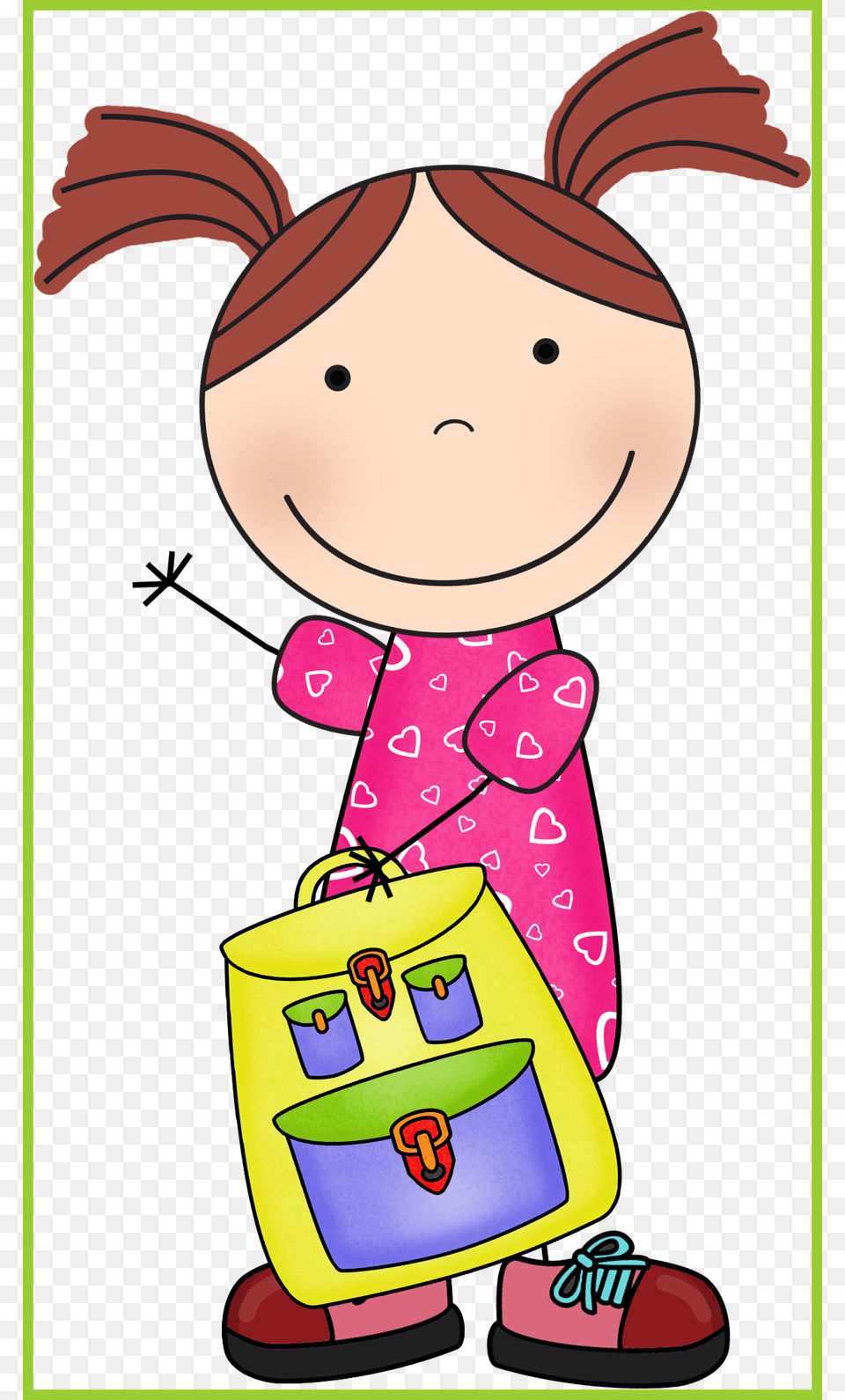 Awesome Backtoschool Susie School Clip Art Pics Welcome Message For School, Cartoon, Clothing, Footwear, Shoe Free Transparent Png