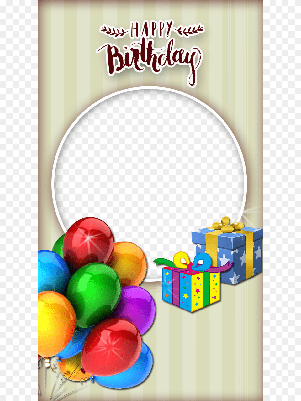 Awesome Birthday Frame Happy Birthday Wishes With Photo Frame, Balloon, Sphere Png Image