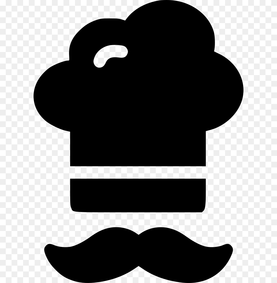 Awesome Chef Hat Front Flat Icon Chef Hat Black, Face, Head, Person, Mustache Free Png
