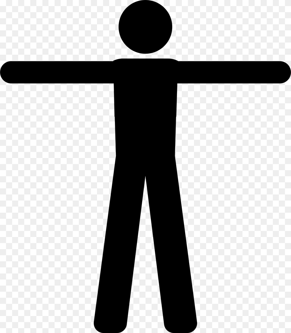 Awesome Cliparts For Cartoon Person With Arms Out, Cross, Symbol, Sign Free Transparent Png