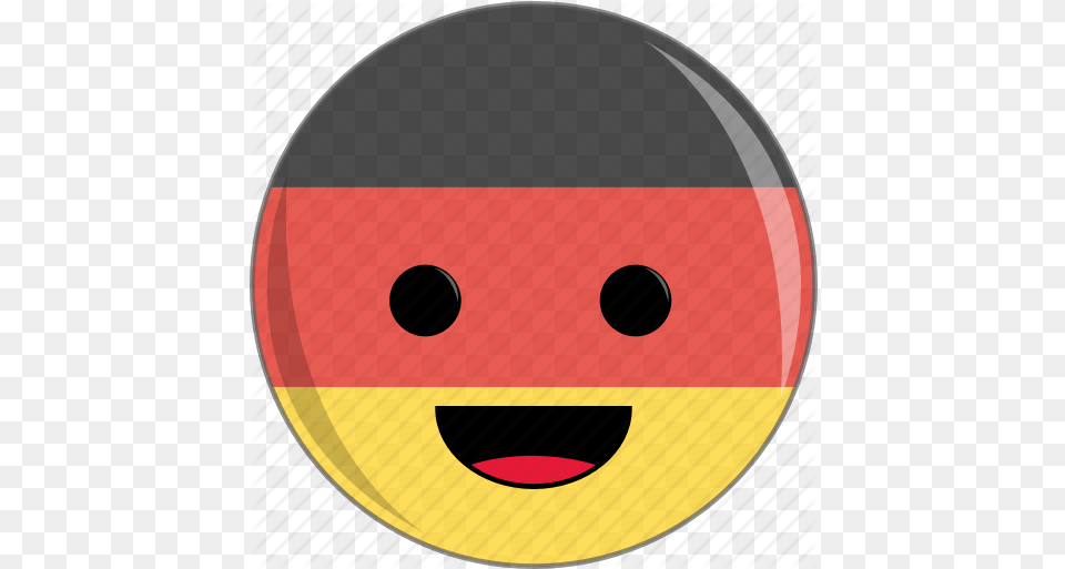 Awesome Country Cute Face Flags Ger Circle, Sphere, Bowling, Leisure Activities, Hockey Free Png Download