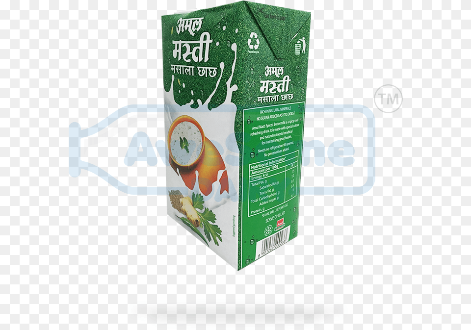 Awesome Dairy Amul Spiced Buttermilk Chaas 1lit, Box, Cardboard, Carton Free Transparent Png