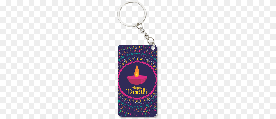 Awesome Designer Diwali Small Rectangle Key Chain Diwali Free Png Download