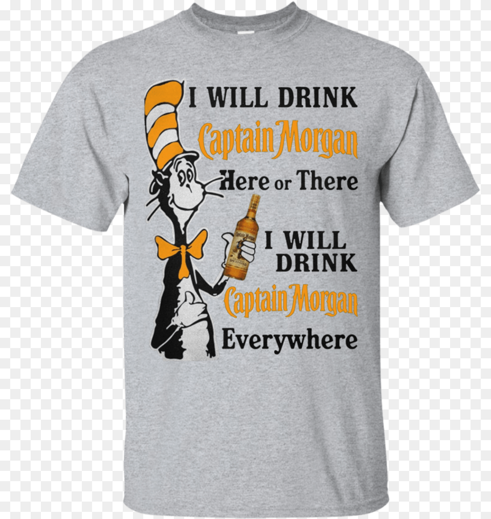 Awesome Dr Seuss I Will Drink Captain Morgan Here Or Mom Life Got Me Feeling Like Hei Hei, T-shirt, Clothing, Shirt, Animal Png