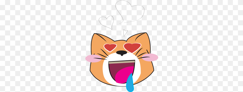 Awesome Face Cats Emoji Messages Sticker 3 Emoji, Cutlery, Spoon, Cartoon Png Image