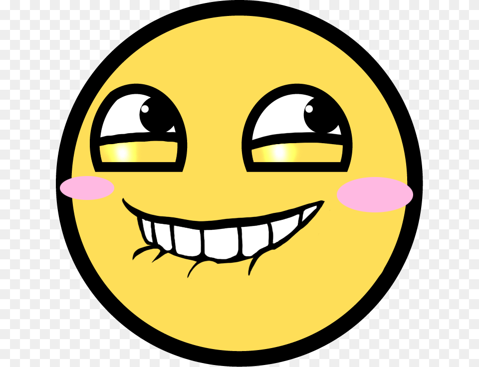 Awesome Face Epic Smiley Holding In Laugh Emoji Png Image