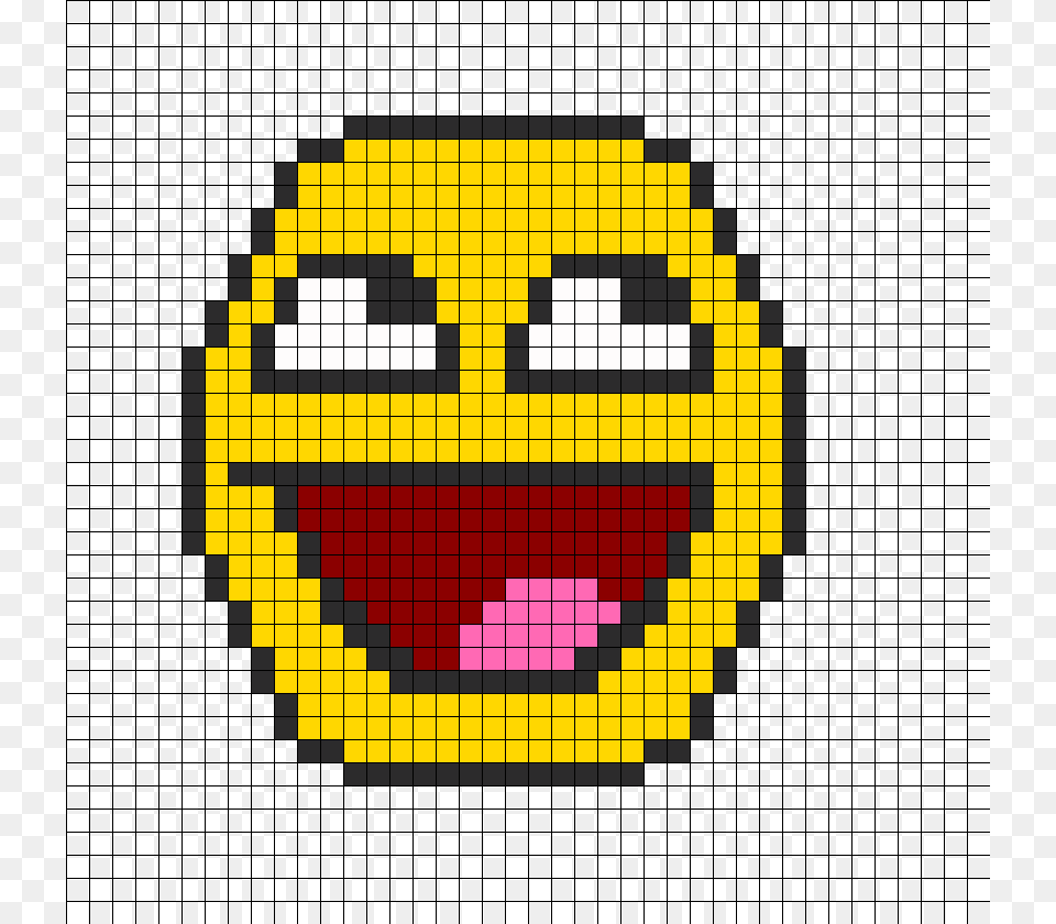 Awesome Face Perler Bead Pattern Bead Sprite Meme Face Pixel Art, Dynamite, Weapon Png