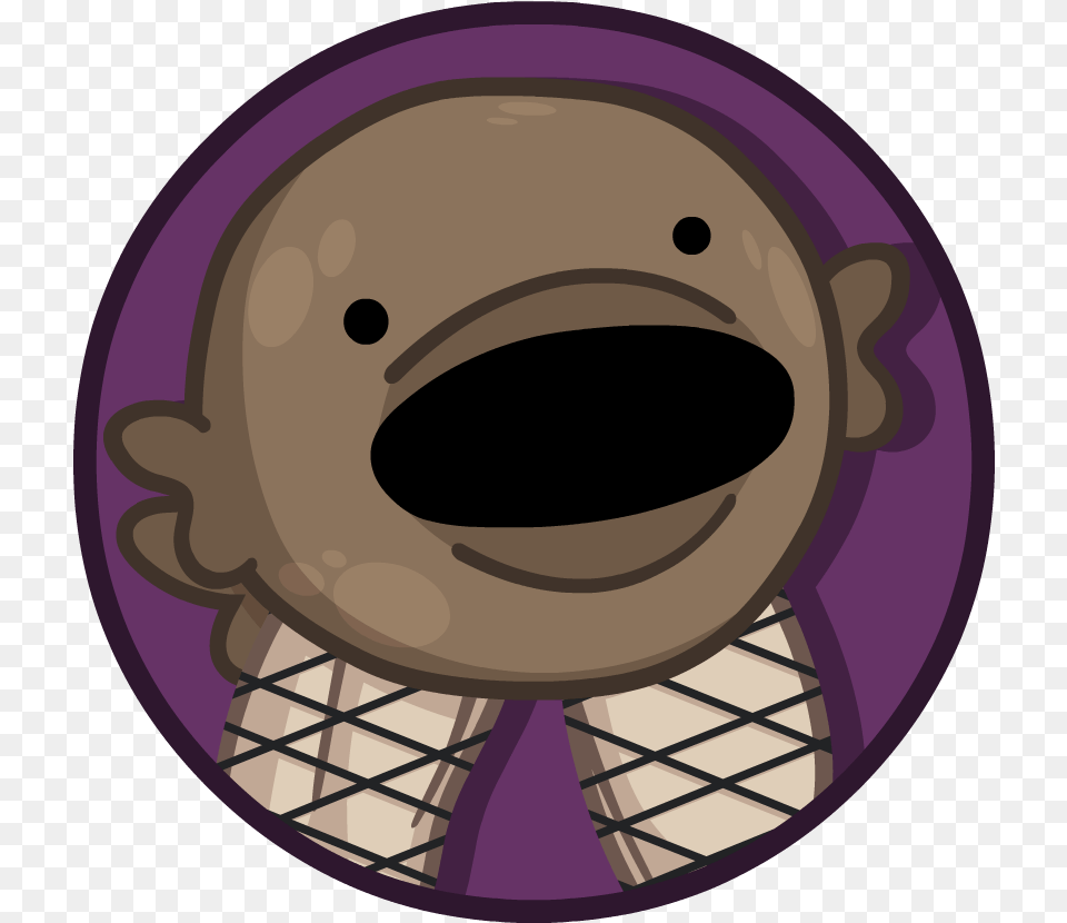 Awesome Fish The Discord Incrdible Cool Kamp Wiki Fandom Warning Icon, Purple, Disk, Sticker, Photography Free Png Download