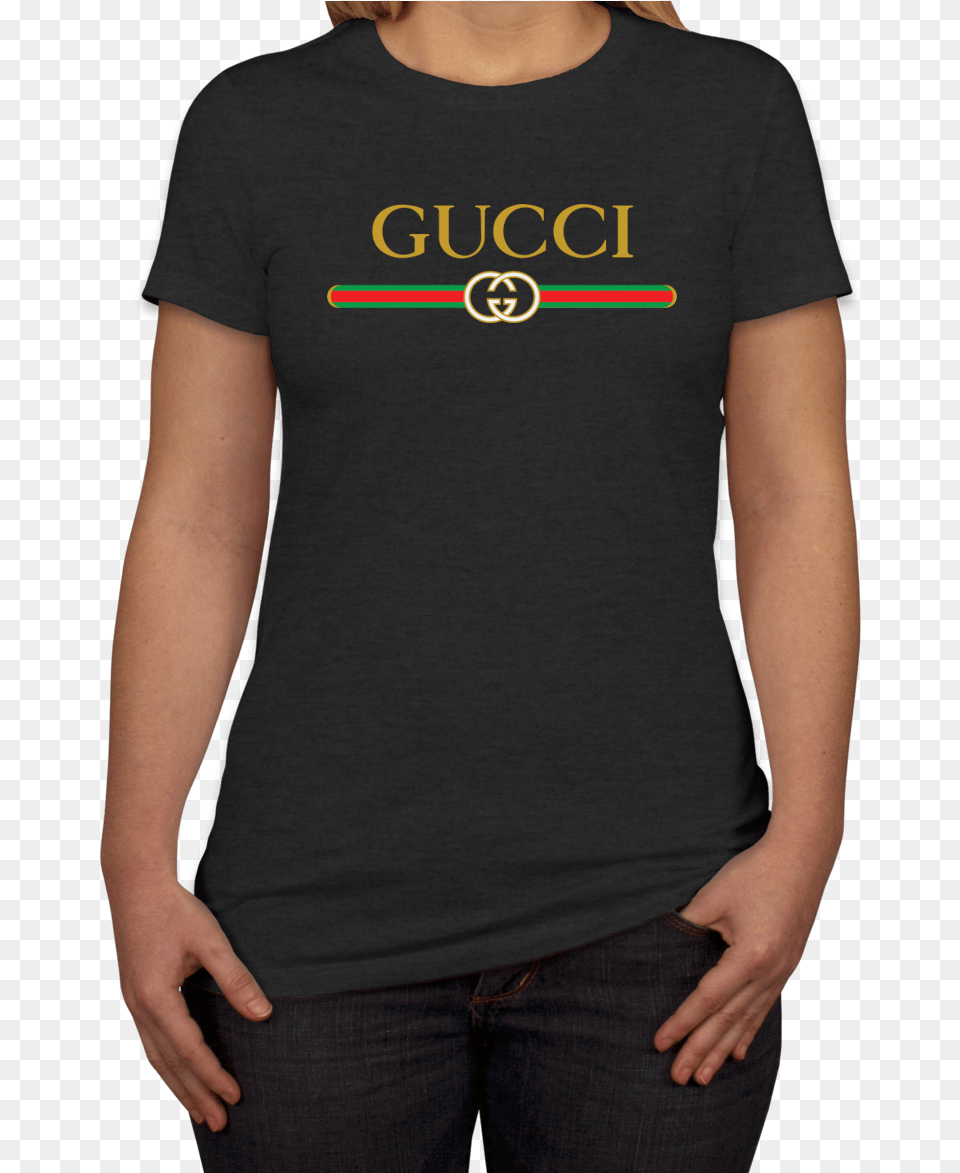 Awesome Gucci Logo Print Women S T Shirt Gucci T Shirt Full Hd, Clothing, Jeans, Pants, T-shirt Free Png