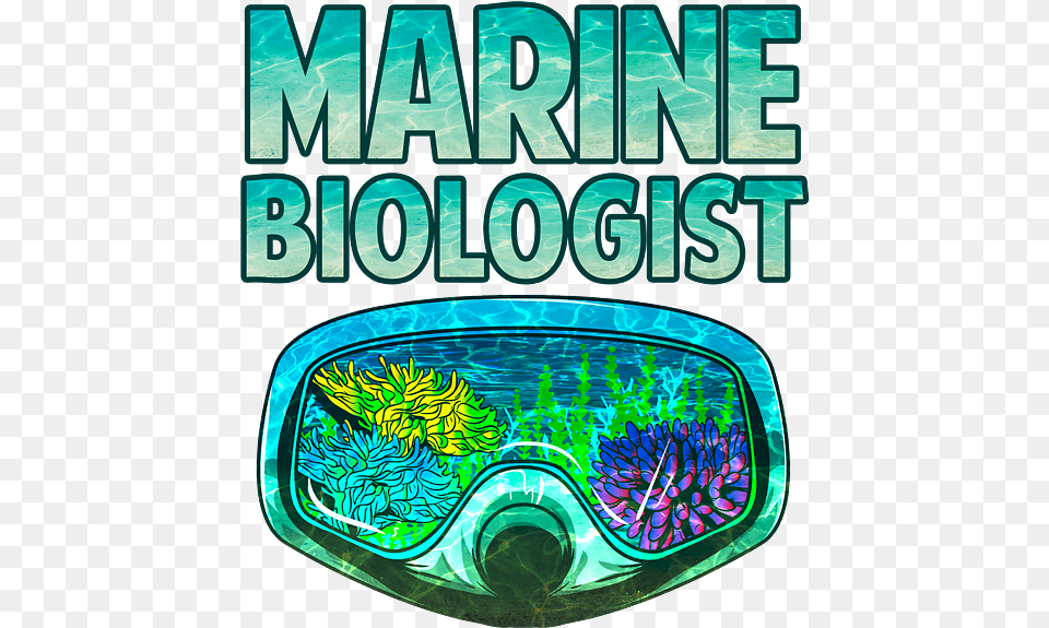 Awesome Marine Biologist Underwater Biology Fleece Blanket Diving Mask, Accessories, Goggles, Advertisement, Poster Free Png