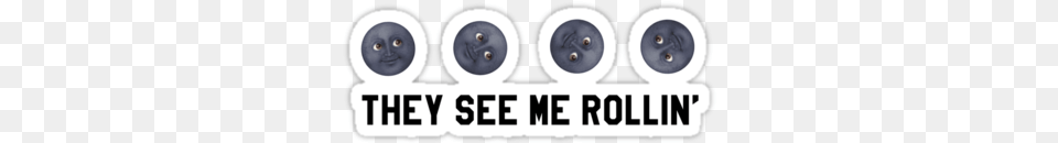 Awesome Meme Laptop They See Me Rollin Black Moon Emoji Emoji, Accessories, Berry, Blueberry, Food Free Png Download