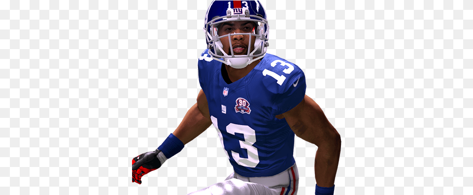 Awesome Nfl Background 0 Odell Beckham Jr 13 Wr Tweet Odell Beckham Jr Transparent, Sport, Playing American Football, Person, Helmet Free Png Download