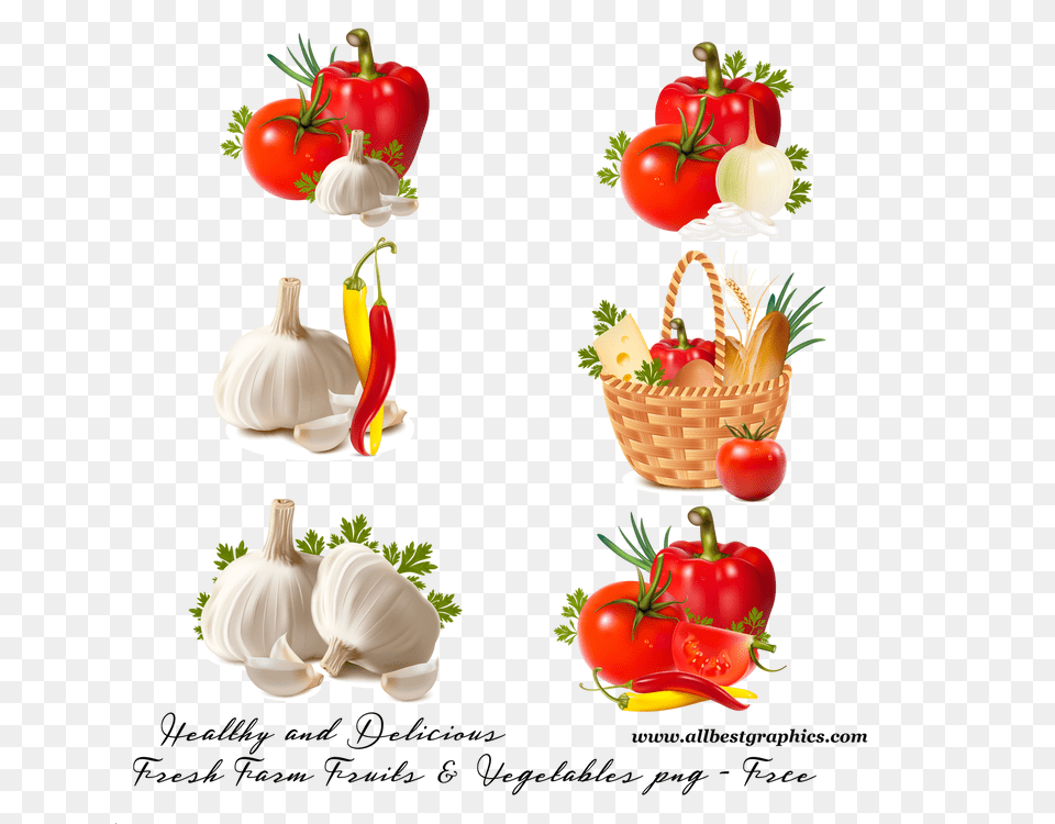 Awesome Organic Vegetables Collection Background Basket Of Fruits And Vegetables Clipart, Food, Produce, Plant, Tomato Png