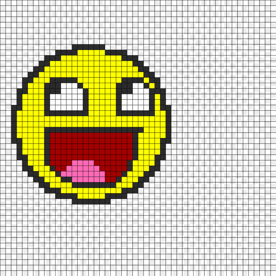 Awesome Perler Bead Pattern Bead Sprite Pixel Art Epic Face Free Png Download