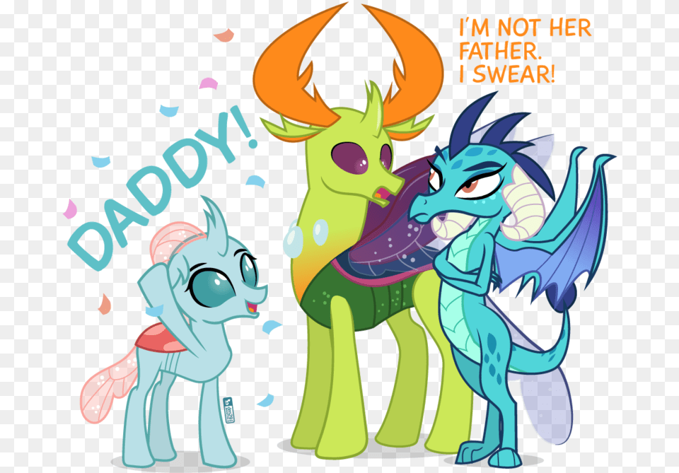 Awesome Pony Pics For Old Time S Sake Mlp Thorax And Ember, Book, Comics, Publication, Animal Png Image