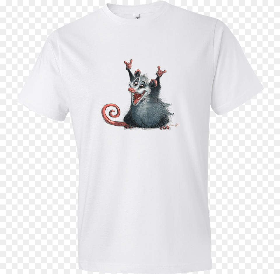 Awesome Possum Mens Unisex T Shirt 19 Teachers Day T Shirt Print Design, Clothing, T-shirt, Animal, Bird Free Png