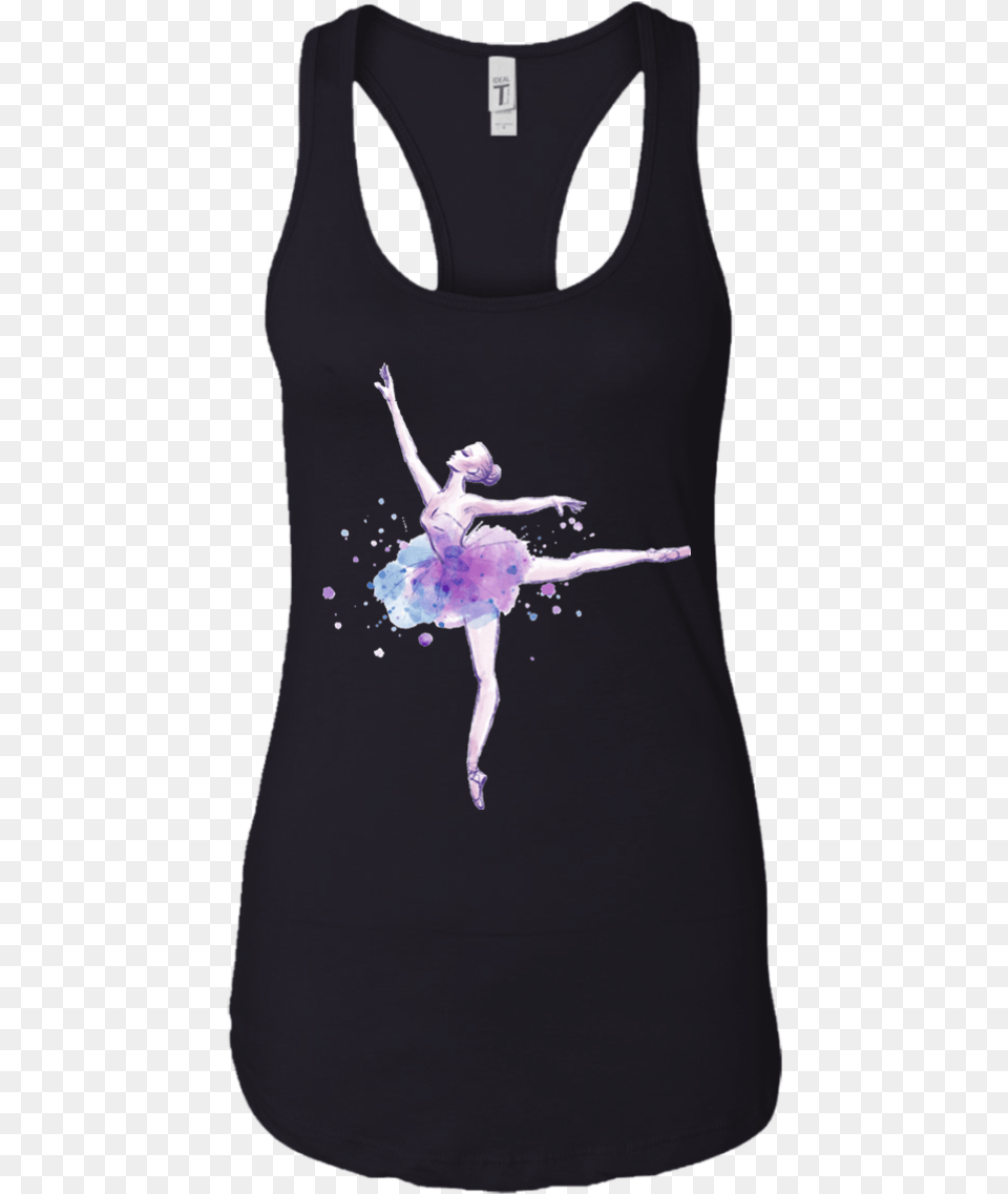 Awesome Purple Ballerina Women Tank Top Ballet Dancer, Dancing, Leisure Activities, Person, Child Free Png Download
