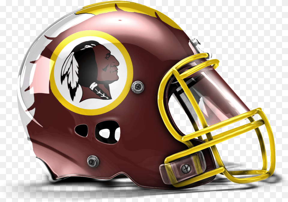 Awesome Redskins Helmet Pieles Rojas De Washington South Dakota State University Football Helmet, American Football, Sport, Football Helmet, Person Png Image