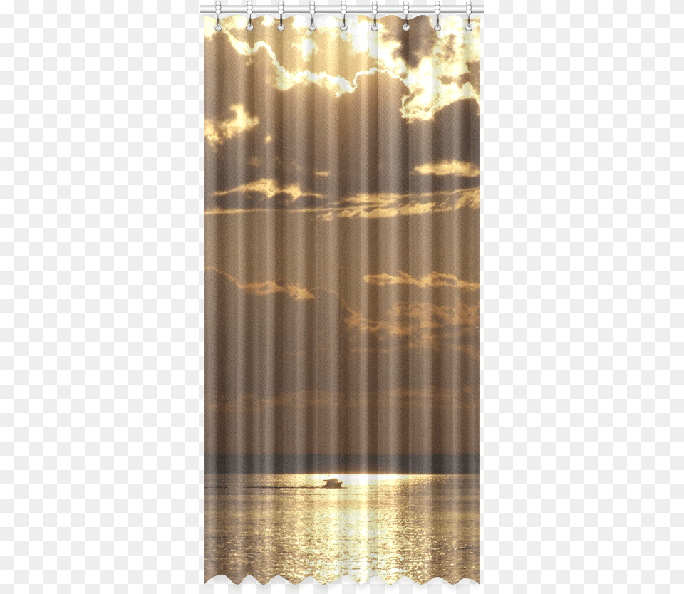 Awesome Sea Scene Window Curtain Window Valance, Lighting, Sunlight, Texture, Nature Free Png Download