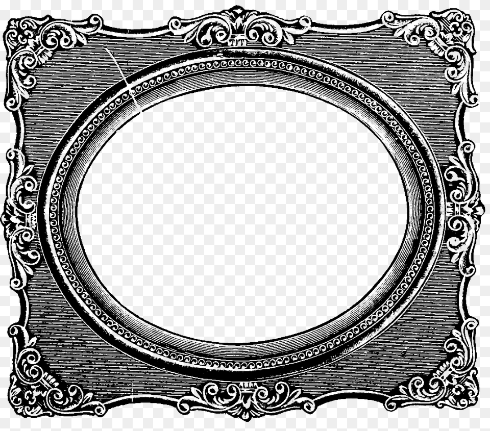 Awesome Vintage Picture Frame Clipart Crte, Oval Free Png Download