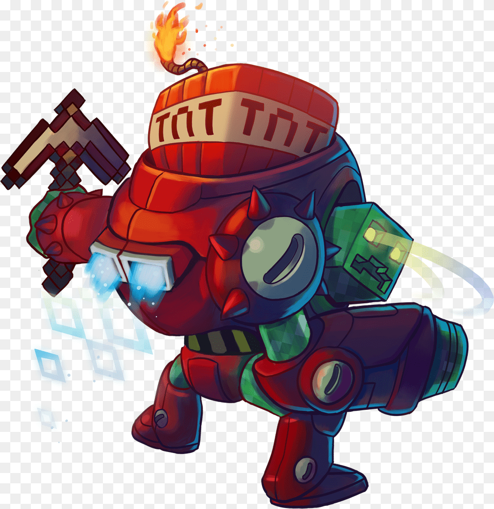 Awesomenauts Creeper Clunk, Robot, Bulldozer, Machine Png Image