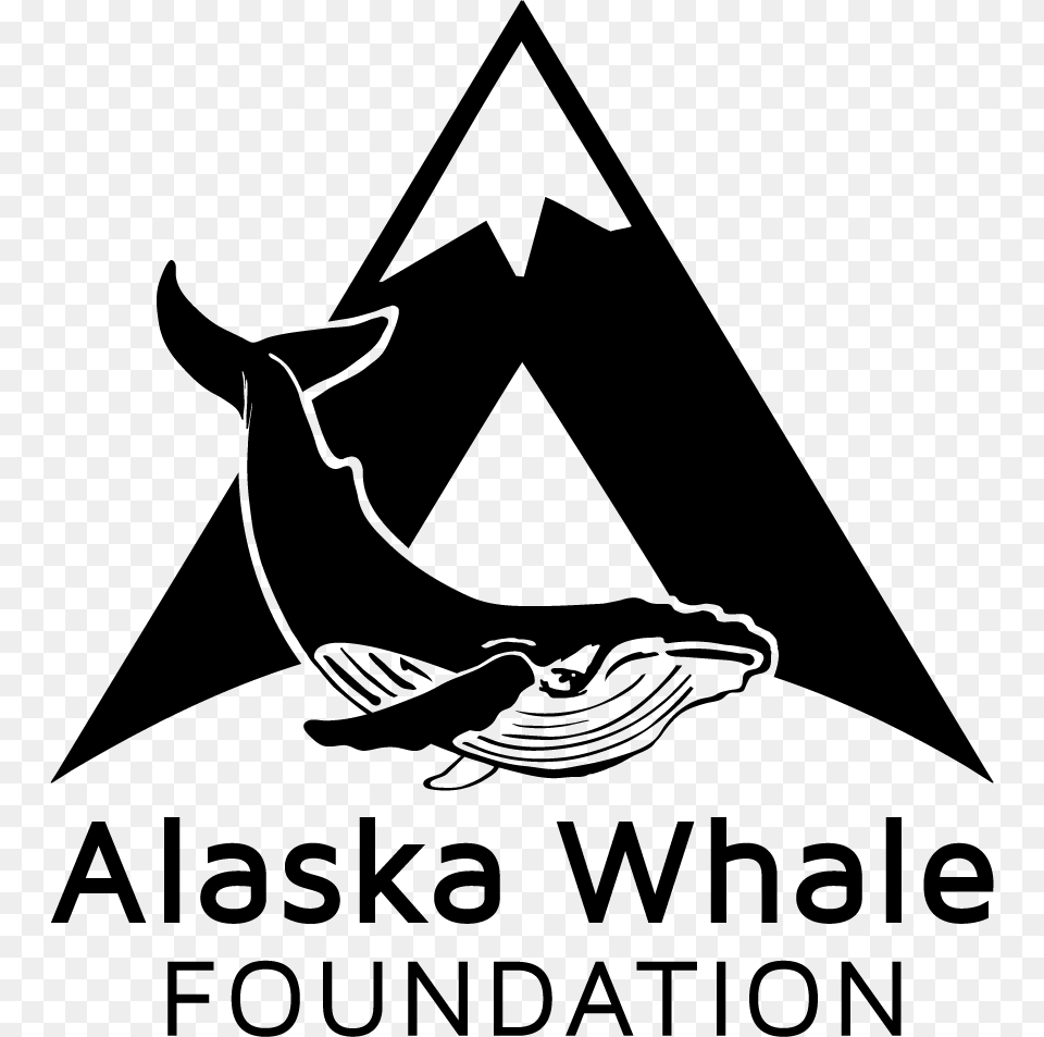 Awf Logo Primary Alaska Whale Foundation, Stencil, Animal, Shark, Sea Life Free Transparent Png