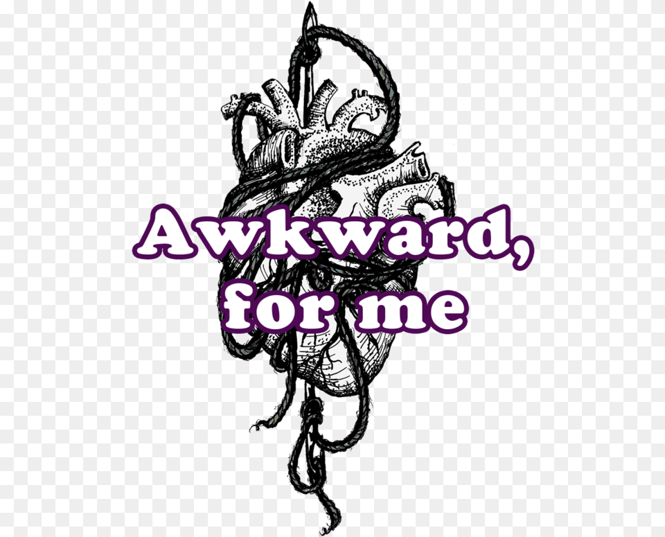 Awkward For Me U2014 Emilyu0027s Black Heart Apple Podcast Logo, Purple, Art, Adult, Bride Free Png