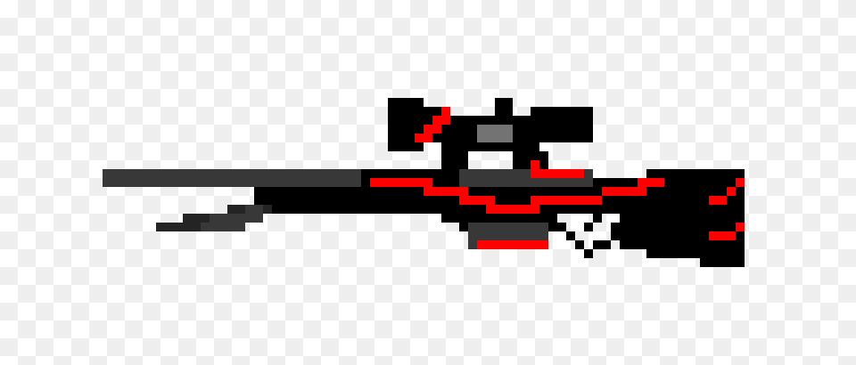 Awp Redline Pixel Art Maker, Firearm, Gun, Rifle, Weapon Free Png Download