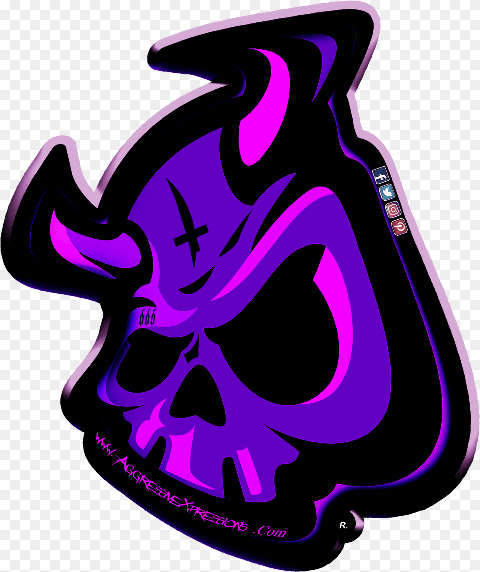 Ax Entry Logo Skull, Purple, Alloy Wheel, Vehicle, Transportation Free Png Download