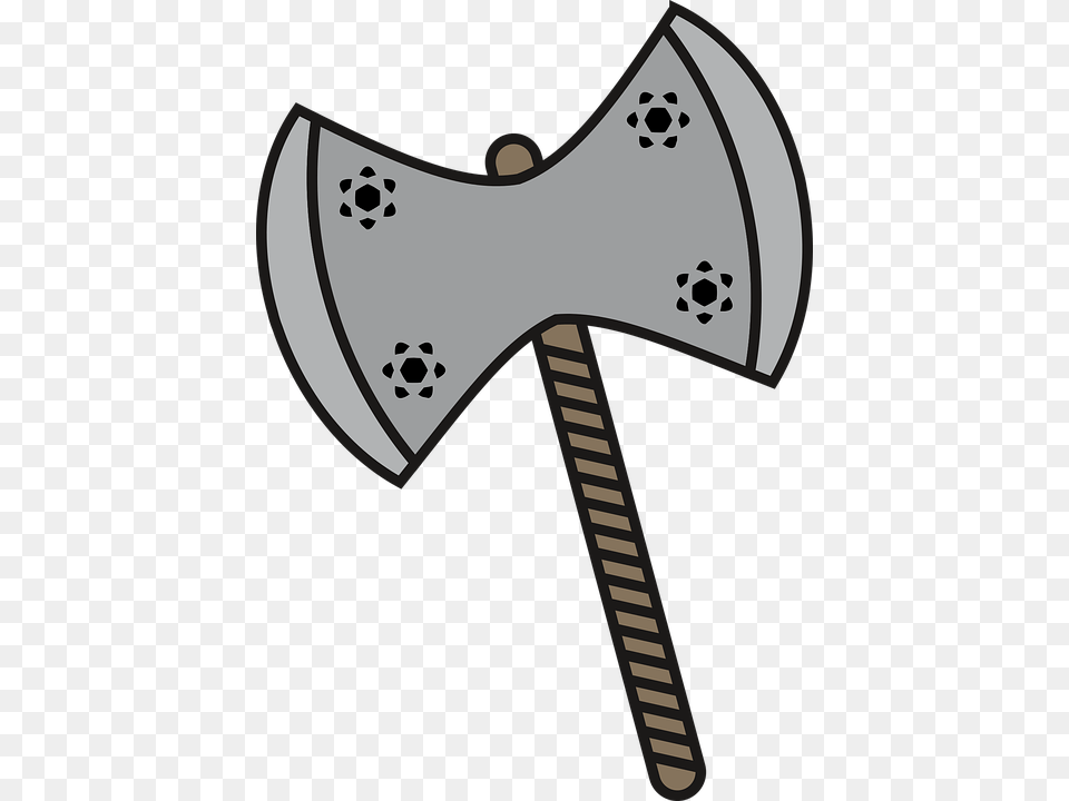 Ax Handle Hack No Background Viking Melee Weapons Cartoon Viking Axe Transparent, Weapon, Device, Tool, Smoke Pipe Free Png