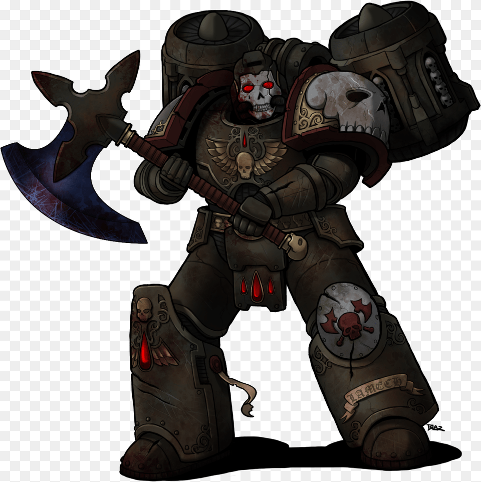 Axe Blazbaros Chapter Master Imperium Jump Pack Warhammer 40k Space Marine Person, Face, Head Free Transparent Png