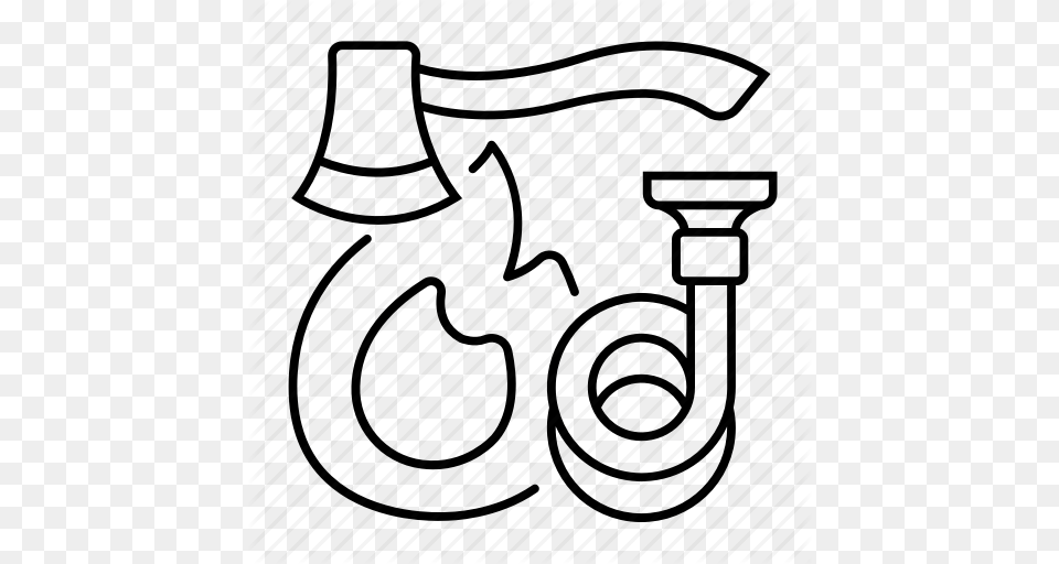 Axe Career Fire Fireman Hose Profession Icon Free Transparent Png