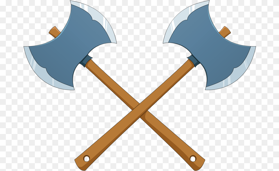 Axe Cartoon Animation Two Ax Cartoon Axe Transparent, Device, Weapon, Tool Free Png Download