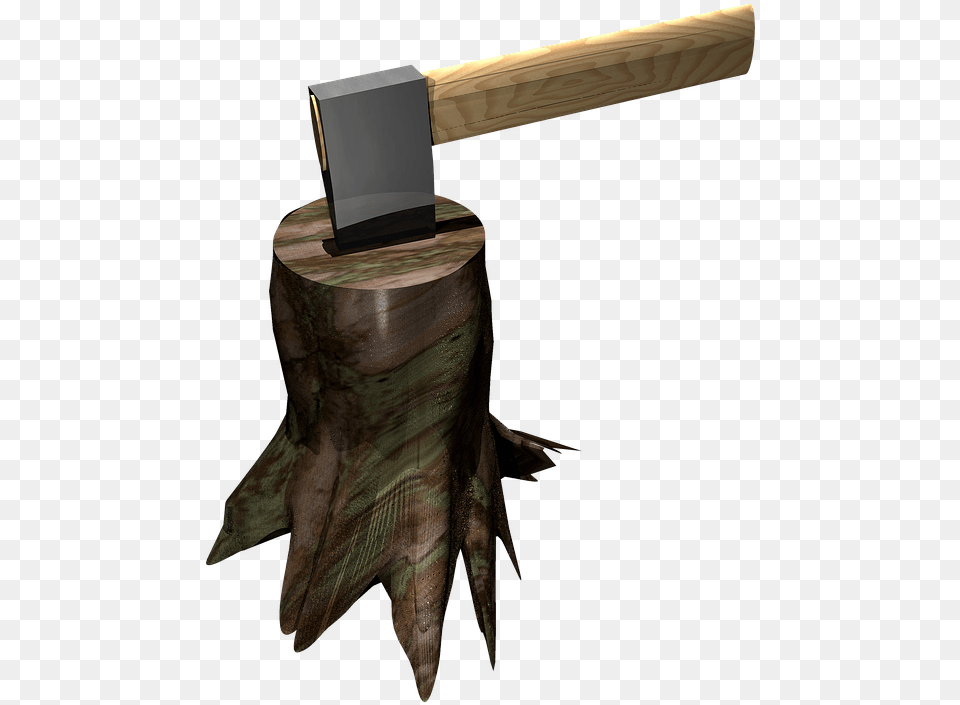 Axe Log Isolated Tribe Woodworks Wood Chop Axe, Plant, Tree, Device, Person Png