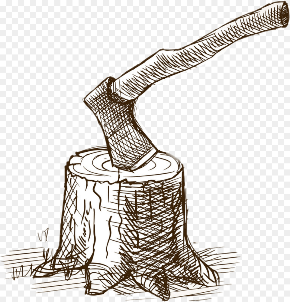 Axe Stump Lumberjack Logging Axes Axe Woodcut, Plant, Tree, Tree Stump, Adult Free Png