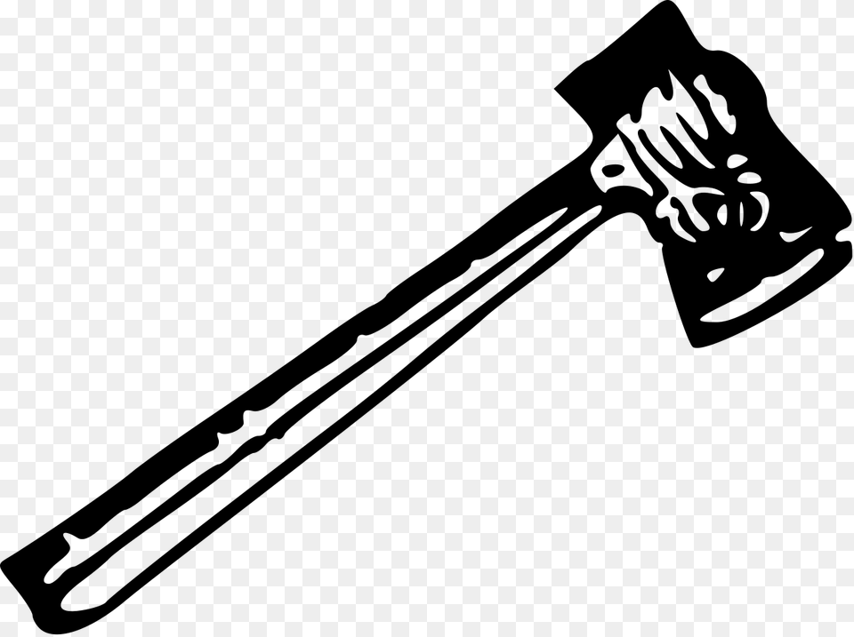 Axe Transparent Black And White, Gray Png